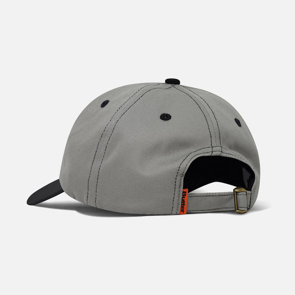 BUTTER GOODS Footprints 6 Panel Cap - Cool Grey