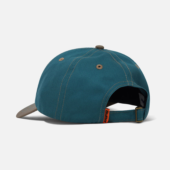 BUTTER GOODS Footprints 6 Panel Cap - Teal