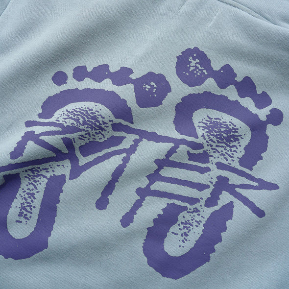 BUTTER GOODS Footprints Pullover Hood - Ice