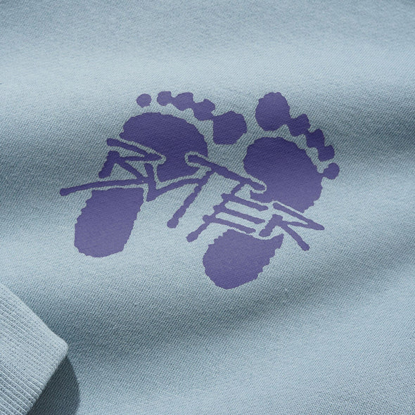 BUTTER GOODS Footprints Pullover Hood - Ice