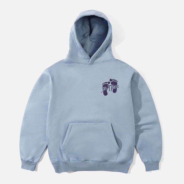 BUTTER GOODS Footprints Pullover Hood - Ice