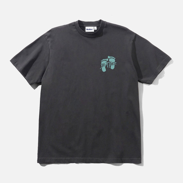 BUTTER GOODS Footprints Tee - Black