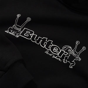 BUTTER GOODS Frog Logo Pullover Hood - Black