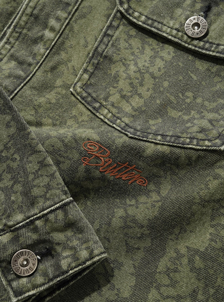 BUTTER GOODS Garage Denim Jacket - Lowland Camo