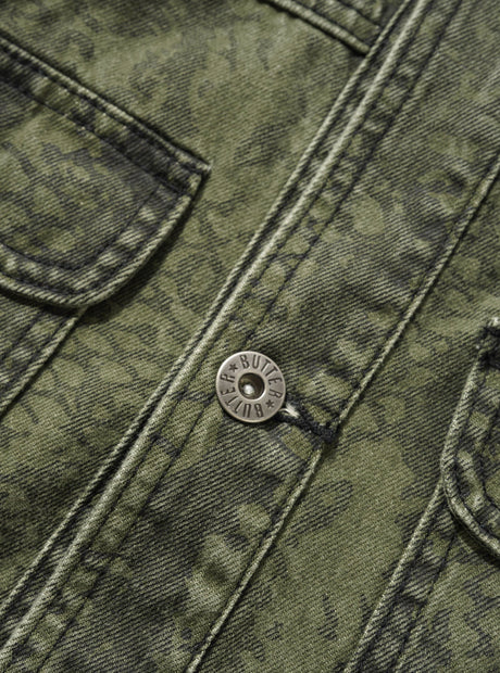 BUTTER GOODS Garage Denim Jacket - Lowland Camo
