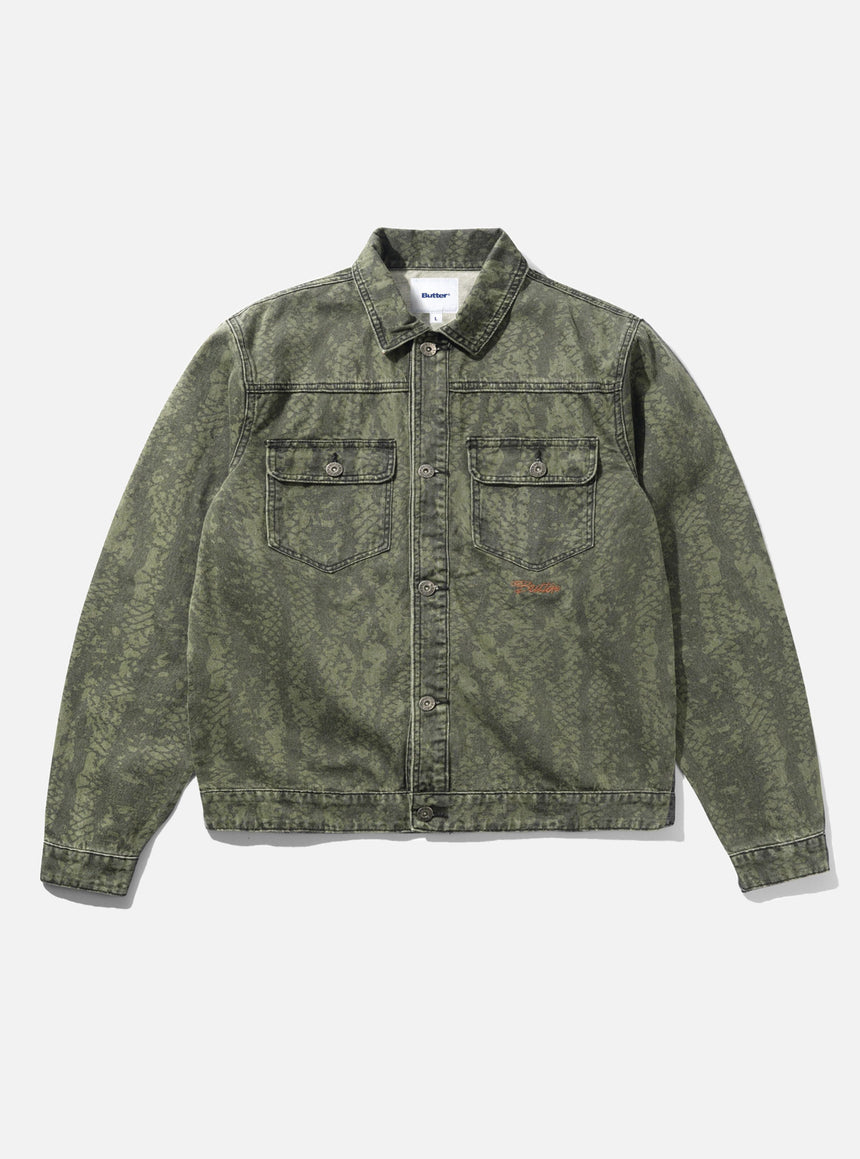 BUTTER GOODS Garage Denim Jacket - Lowland Camo