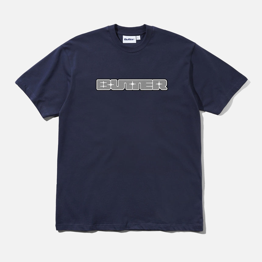 BUTTER GOODS Glint Tee - Navy