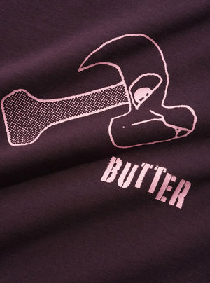 BUTTER GOODS Heavy Tee - Eggplant