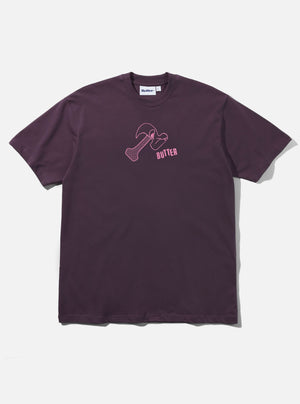 BUTTER GOODS Heavy Tee - Eggplant