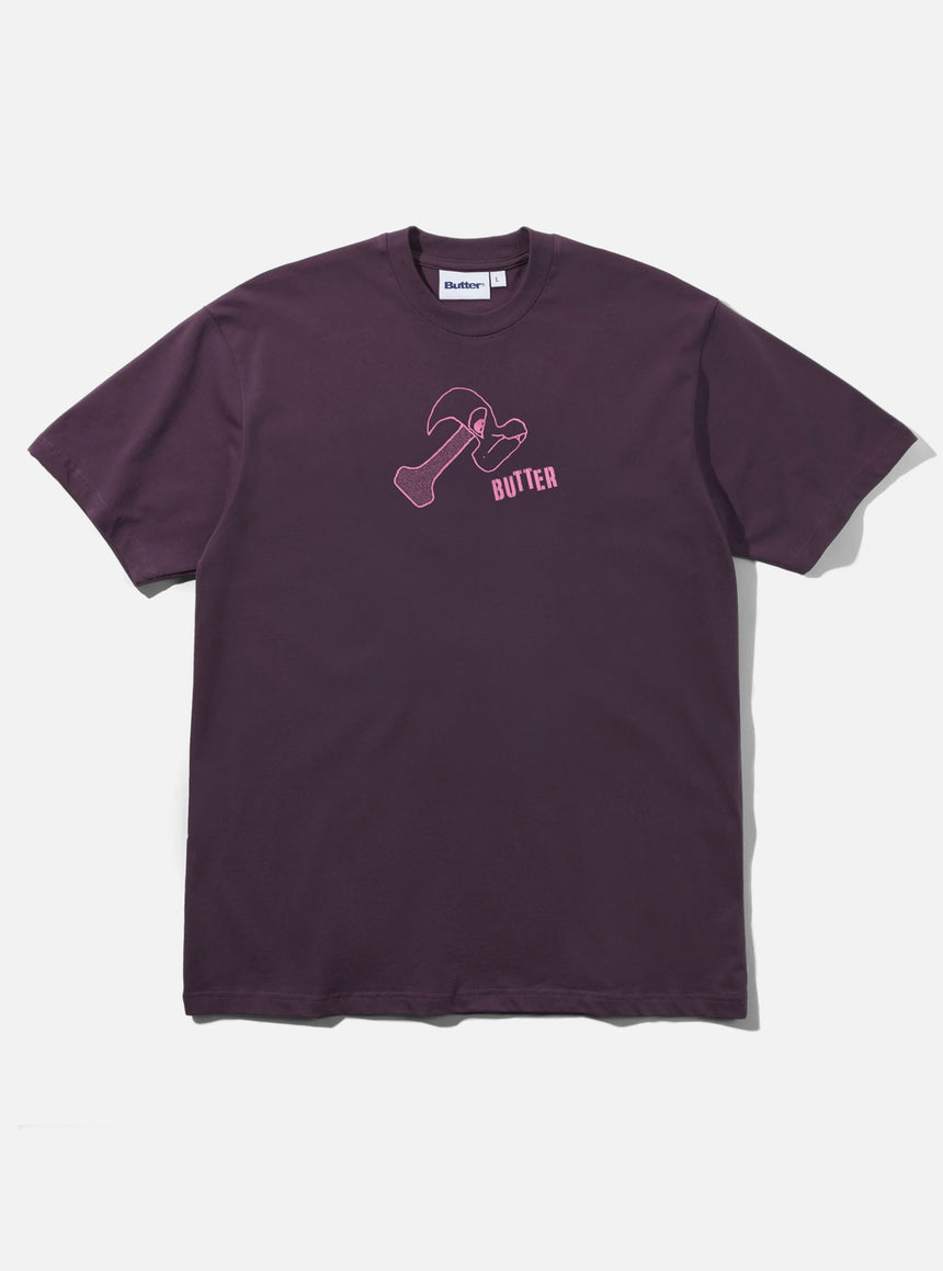 BUTTER GOODS Heavy Tee - Eggplant