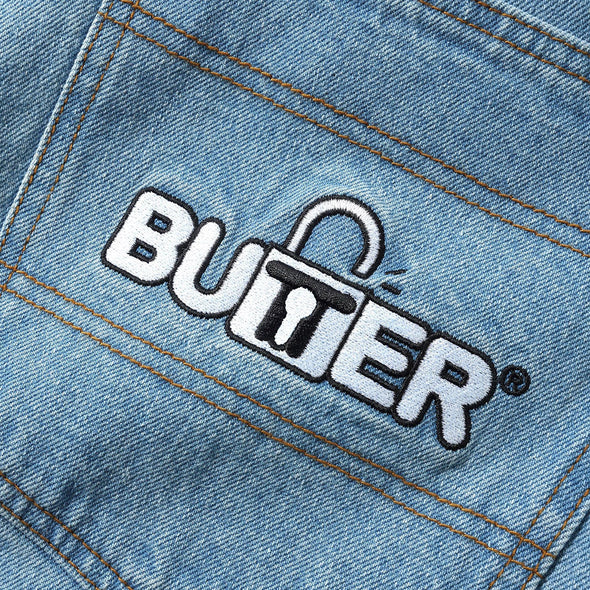 BUTTER GOODS Lock Baggy Denim Jeans - Light Indigo