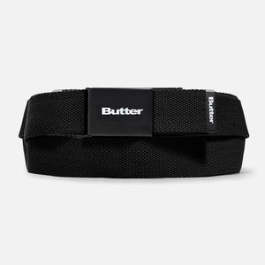 BUTTER GOODS Logo Woven Belt - Black