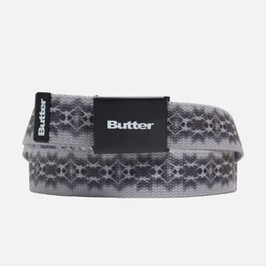 BUTTER GOODS Logo Woven Belt - Grey
