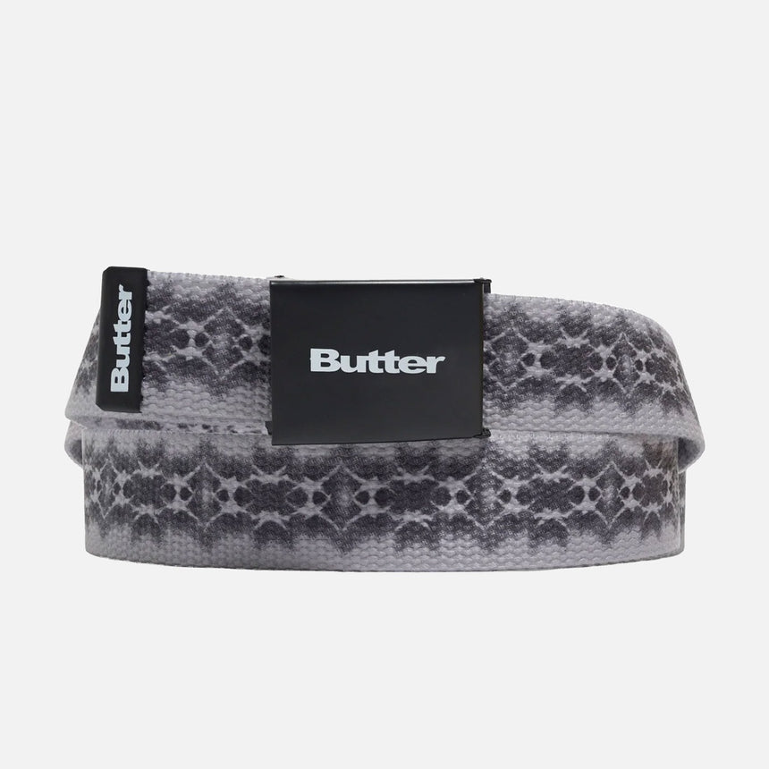 BUTTER GOODS Logo Woven Belt - Grey