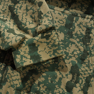 BUTTER GOODS Lowland Camo Zip Thru Hood - Washed Green