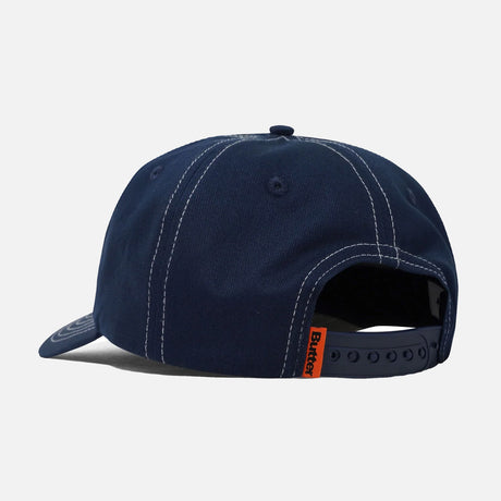BUTTER GOODS Nail 5 Panel Cap - Navy