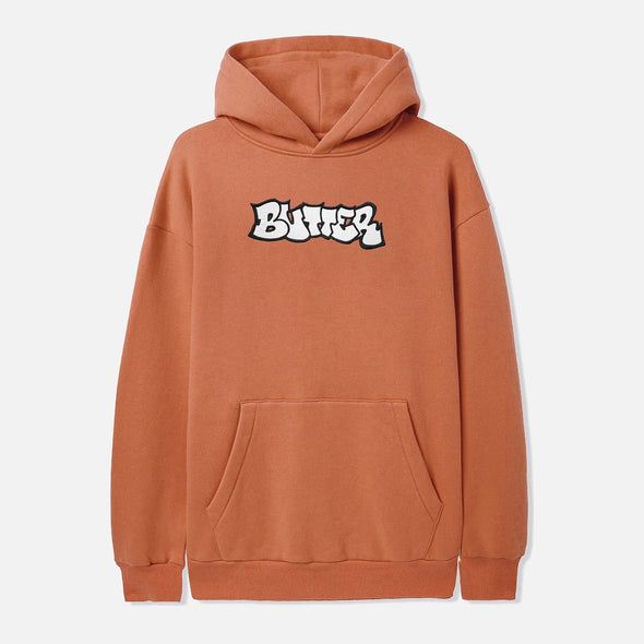 BUTTER GOODS Perspective Applique Pullover Hood - Rust