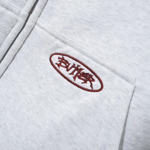 BUTTER GOODS Plaid Lined Zip Thru Hood - Ash