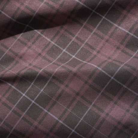 BUTTER GOODS Plaid Nylon Jacket - Burgundy