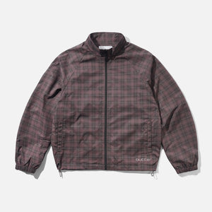 BUTTER GOODS Plaid Nylon Jacket - Burgundy