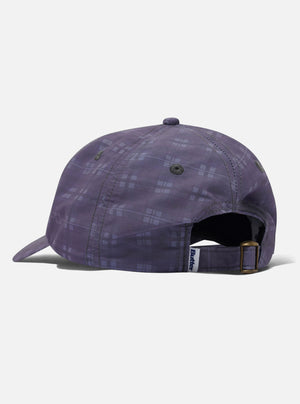 BUTTER GOODS Plaid Terrain 6 Panel Cap - Slate