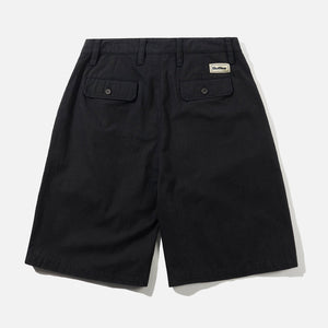 BUTTER GOODS Pleated Shorts - Washed Black