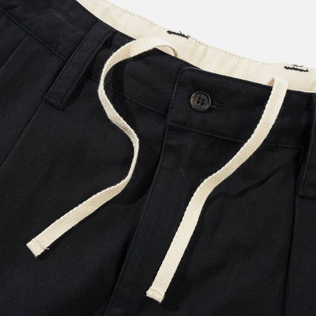 BUTTER GOODS Pleated Shorts - Washed Black
