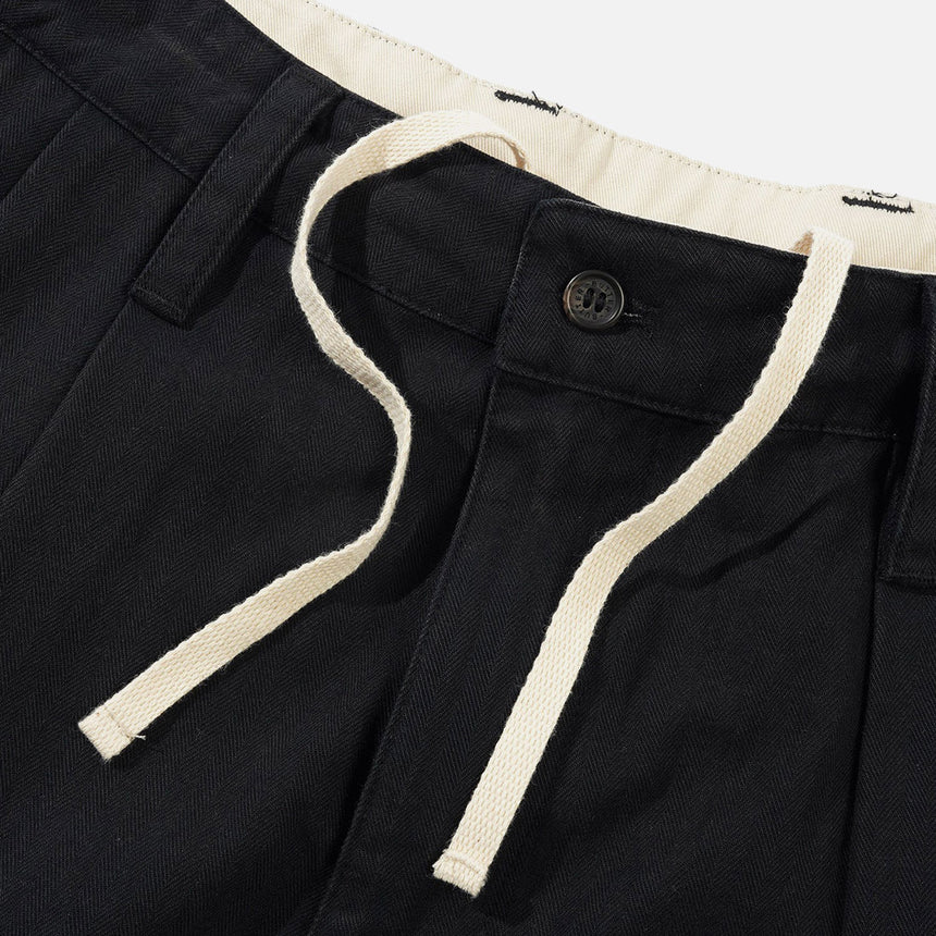 BUTTER GOODS Pleated Shorts - Washed Black