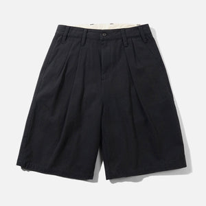 BUTTER GOODS Pleated Shorts - Washed Black