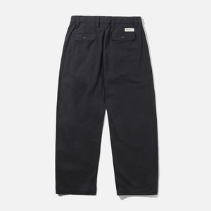 BUTTER GOODS Pleated Trousers - Washed Black