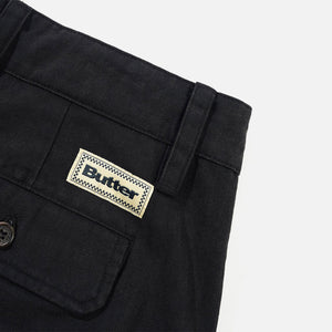BUTTER GOODS Pleated Trousers - Washed Black