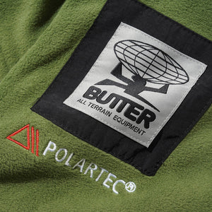 BUTTER GOODS Polartec 1/4 Zip Pullover - Army