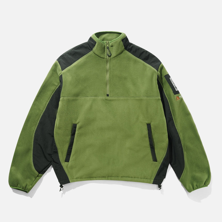 BUTTER GOODS Polartec 1/4 Zip Pullover - Army