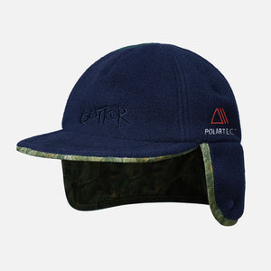 BUTTER GOODS Polartec Reversible Trapper Cap - Forest Camo/Navy