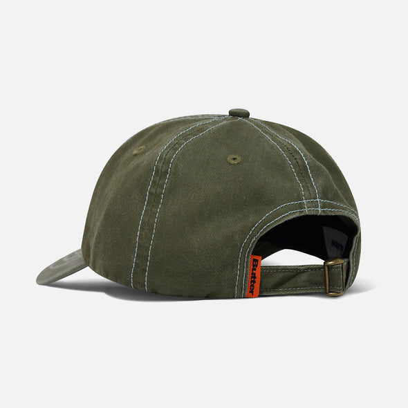 BUTTER GOODS Registered 6 Panel Cap - Washed Army