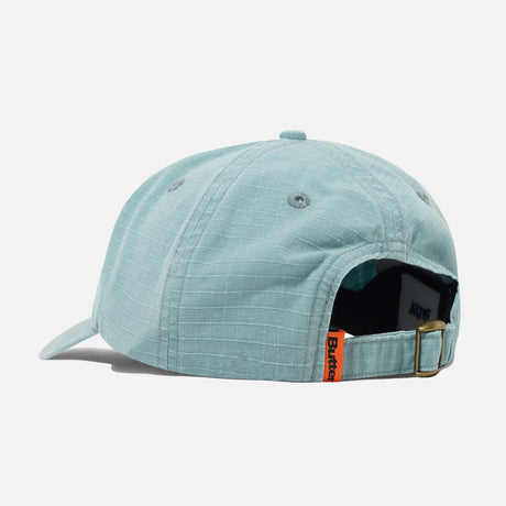 BUTTER GOODS Ripstop Rounded Logo 6 Panel Cap - Washed Ice