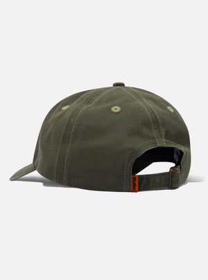 BUTTER GOODS Rounded Logo 6 Panel Cap - Washed Army