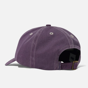 BUTTER GOODS Rounded Logo 6 Panel Cap - Washed Eggplant