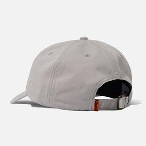 BUTTER GOODS Rounded Logo 6 Panel Cap - Washed Light Grey
