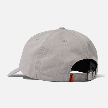 BUTTER GOODS Rounded Logo 6 Panel Cap - Washed Light Grey