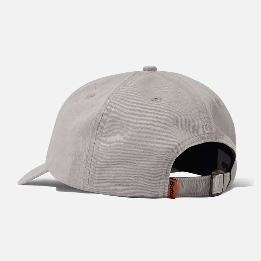 BUTTER GOODS Rounded Logo 6 Panel Cap - Washed Light Grey