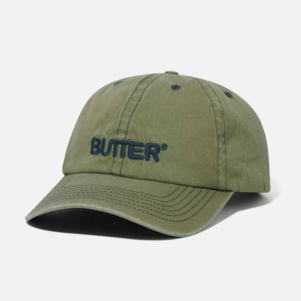 BUTTER GOODS Rounded Logo 6 Panel Cap - Washed Pear