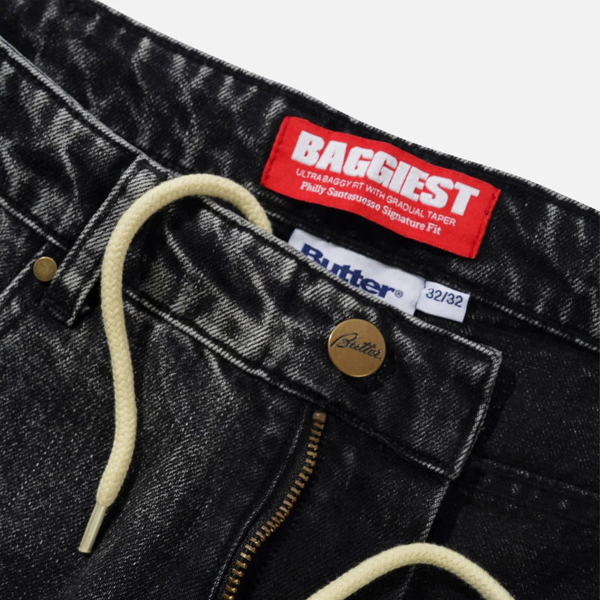 BUTTER GOODS Santosuosso Denim Jeans - Stonewash Black