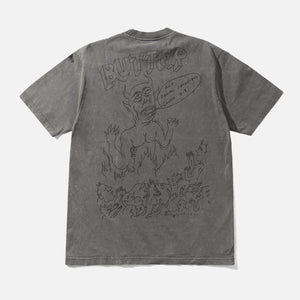 BUTTER GOODS Satan Tee - Black Acid Wash