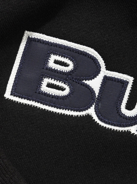 BUTTER GOODS Satin Applique Pullover Hood - Black