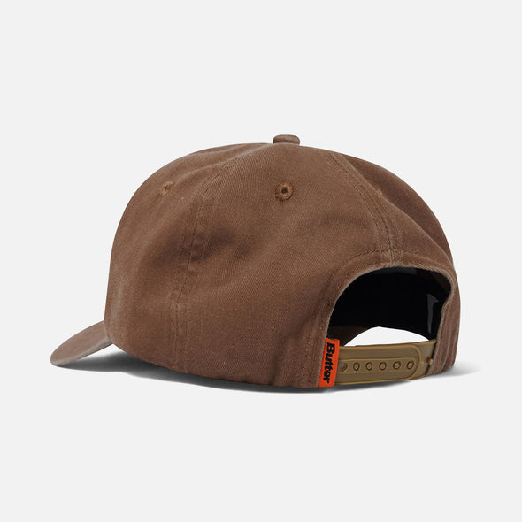 BUTTER GOODS Scrawling 5 Panel Cap - Washed Brown