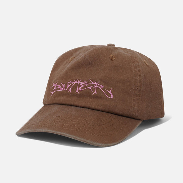 BUTTER GOODS Scrawling 5 Panel Cap - Washed Brown
