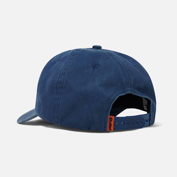 BUTTER GOODS Scrawling 5 Panel Cap - Washed Navy