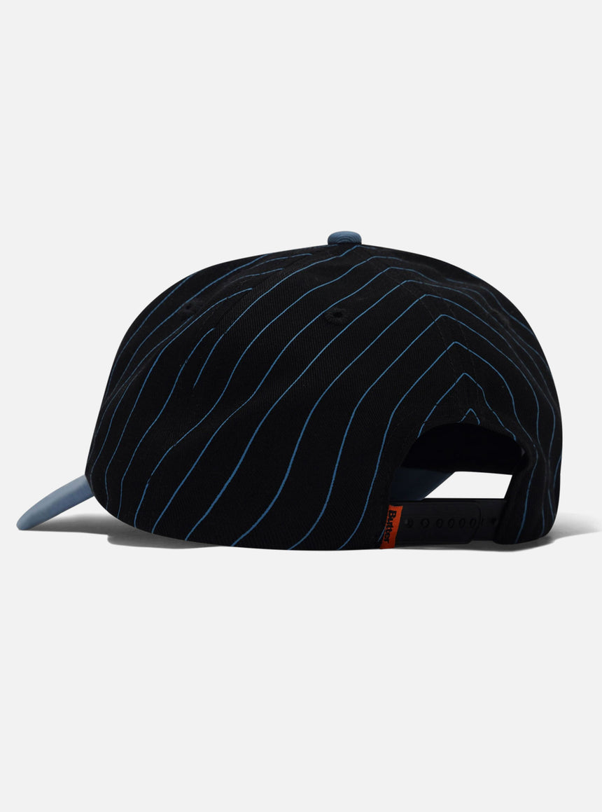 BUTTER GOODS Serif 5 Panel Cap - Black/Slate