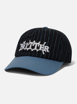 BUTTER GOODS Serif 5 Panel Cap - Black/Slate